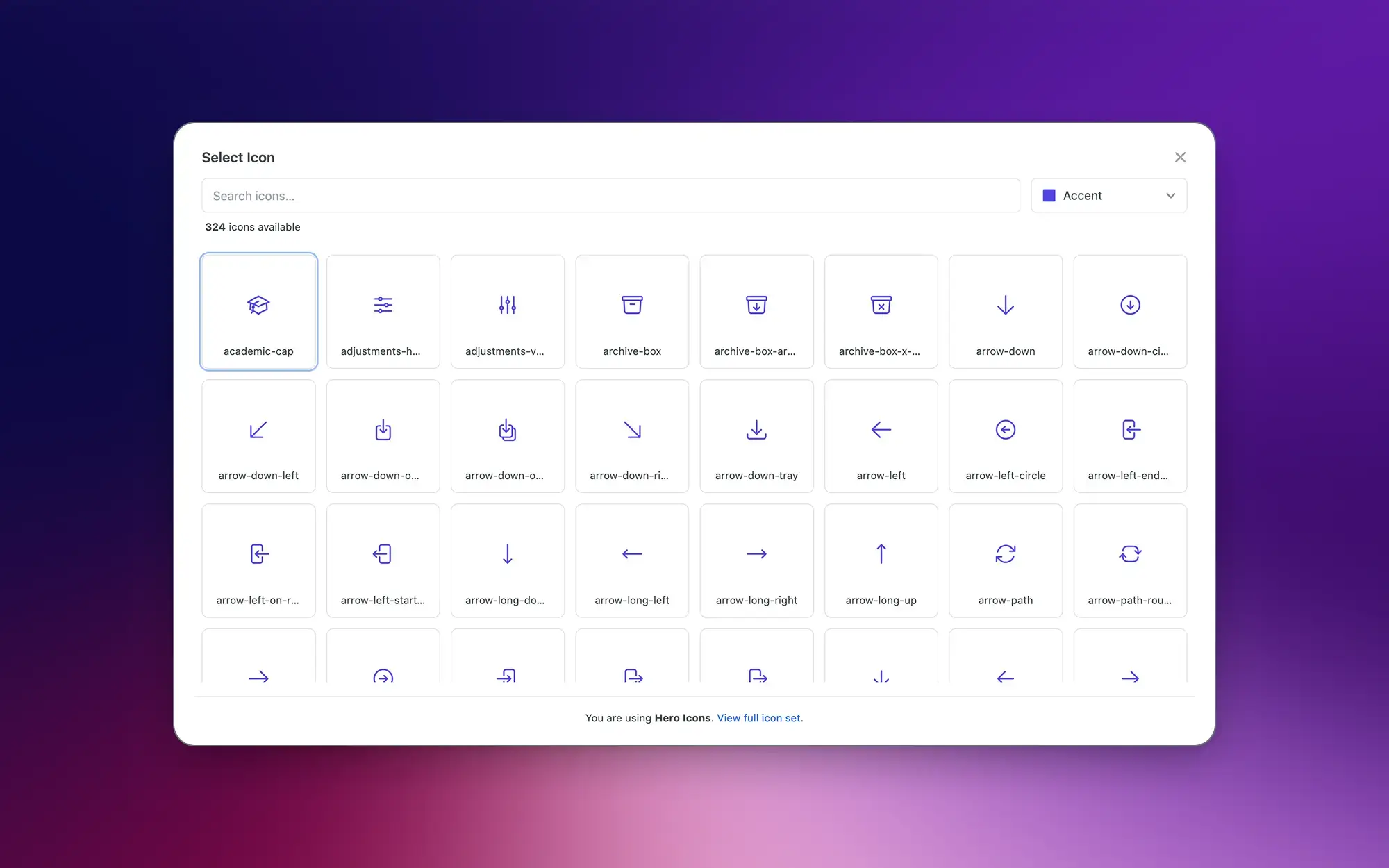 Open Icons for ACF
